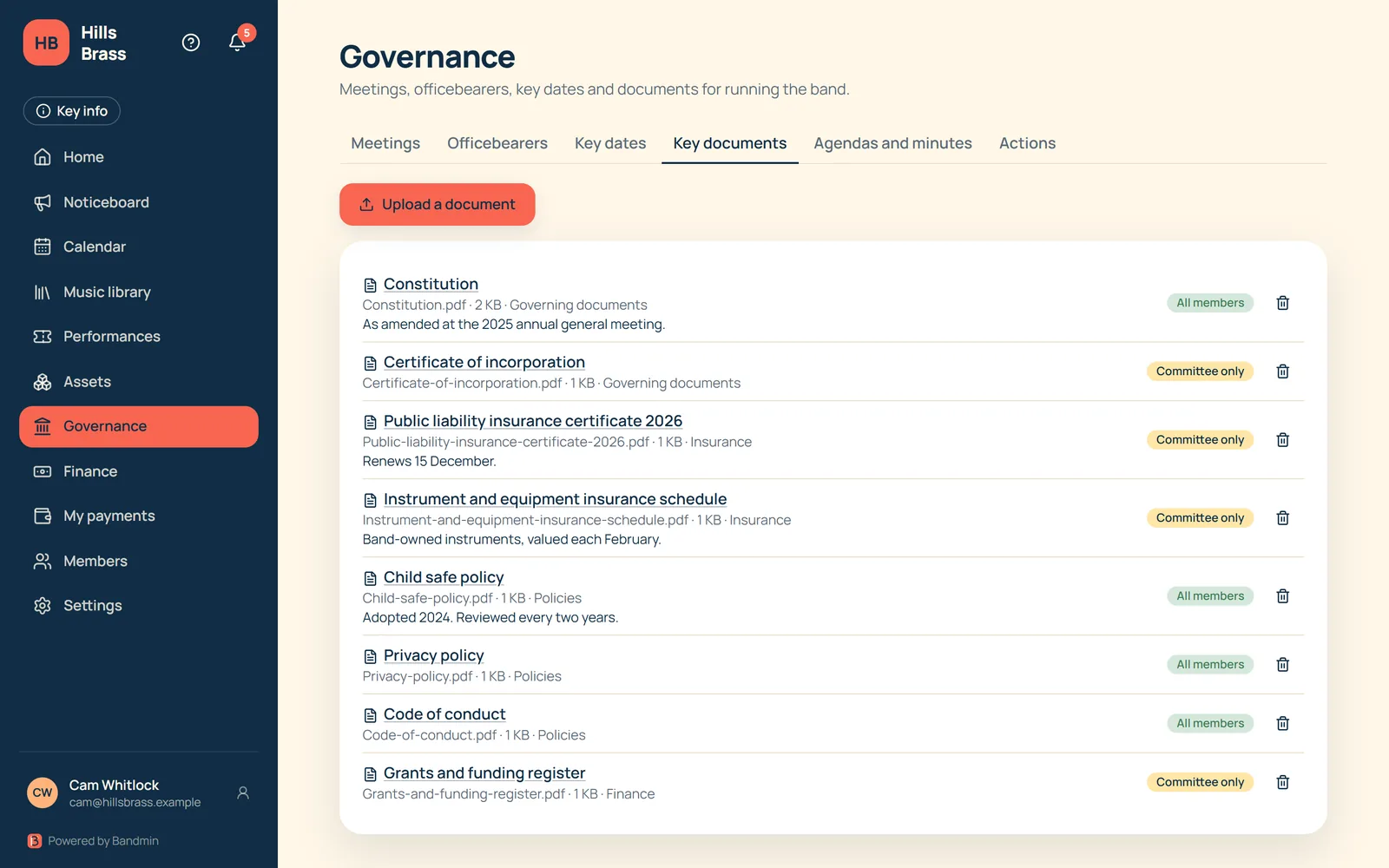 Key documents